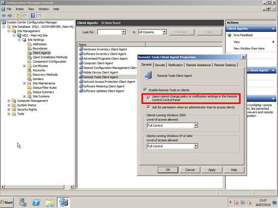 sccm policy