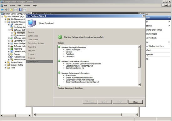 sccm wizard