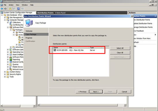 sccm distribution point