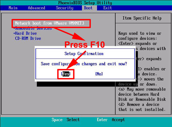 bios network boot