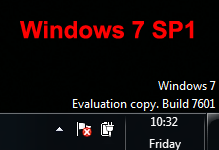 Windows 7 Evaluation copy build 7601