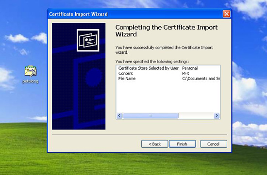 asa  certificate prompt