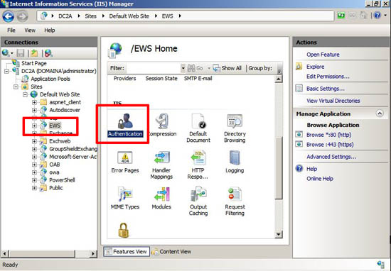 ews authentication