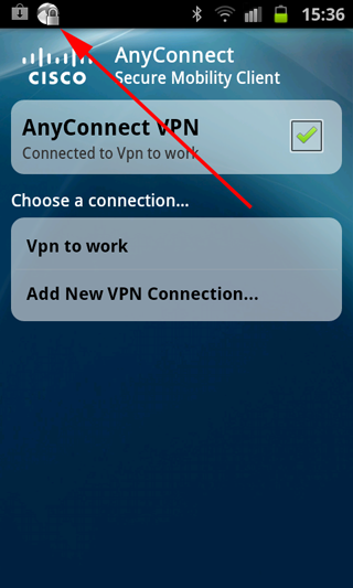 android anyconnect credentials