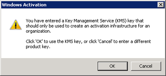 KMS Key Warning
