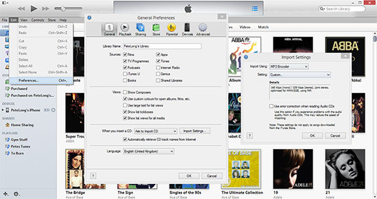 ITunes Convert to mp3