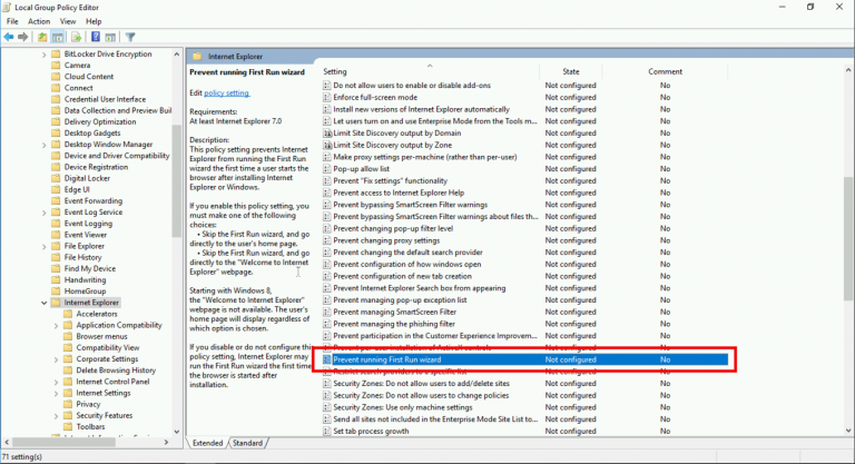 Stop Welcome To Internet Explorer From Launching via GPO PeteNetLive