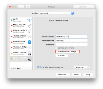 MAC OSX Remote Cisco VPN