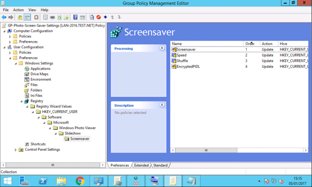 Windows Deploy and Configure Photo Screen Saver via GPO