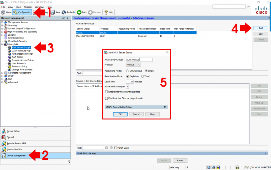 Anyconnect enable duo 2factor authentication petenetlive