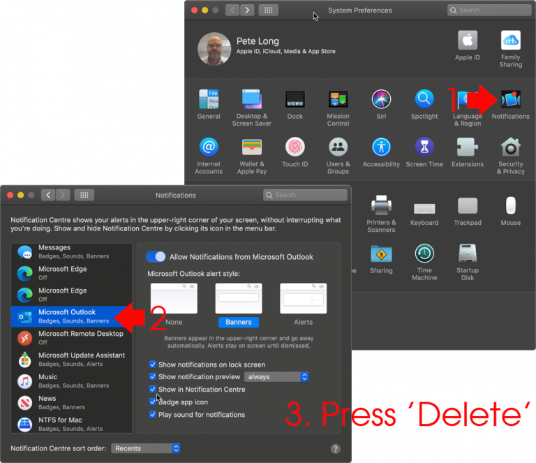 Outlook (for macOS) Notifications Stopped Working