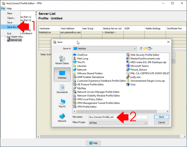 Cisco ftd and asa creating anyconnect profiles petenetlive