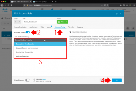 FTD Enable Intrusion Detection