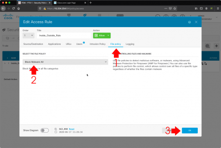 FTD Enable AMP Malware Inspection