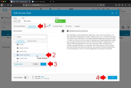 FTD AVC Application Filtering