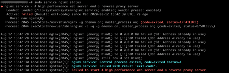 NGINX Error: '98: Address already in use' | PeteNetLive