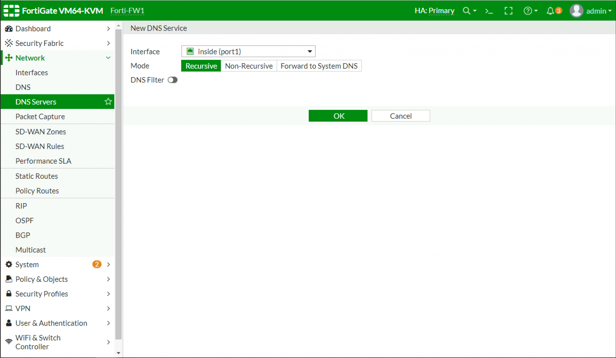 FortiGate DNS Serving DNS Databases PeteNetLive