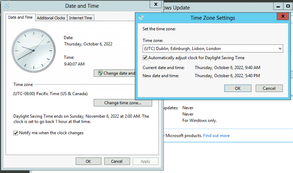Windows Update Error 80072EFE