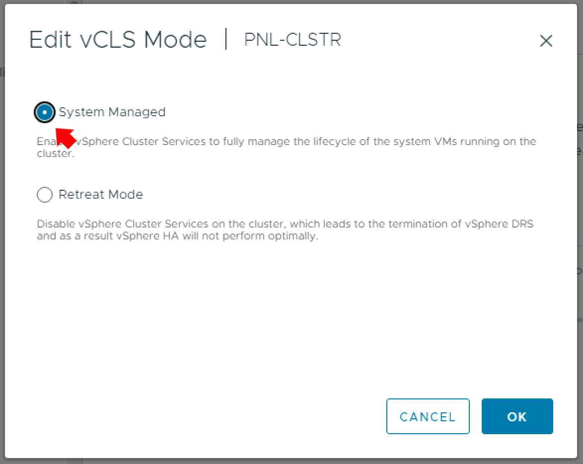 Cannot Remove vCLS Virtual Machine