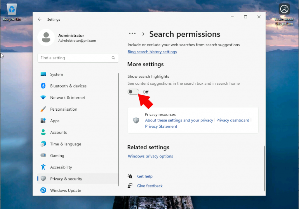 Windows 11 – Remove Search Adverts | PeteNetLive